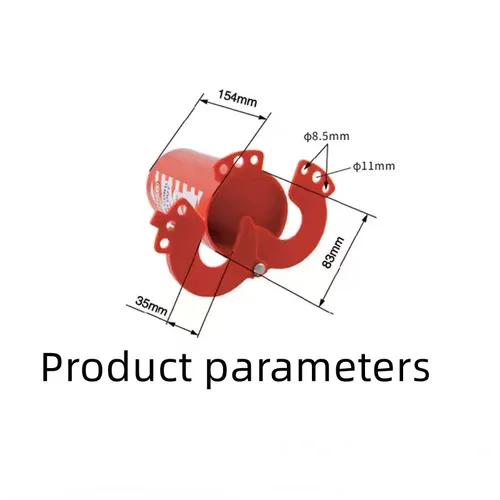 Imagen 2 del producto Cerradura de cilindro de Seguridad General Industrial, cilindro de polipropileno, bloqueo de tanque para válvula de cilindro de Gas, bloqueo de parada para tubería de aire de Gas