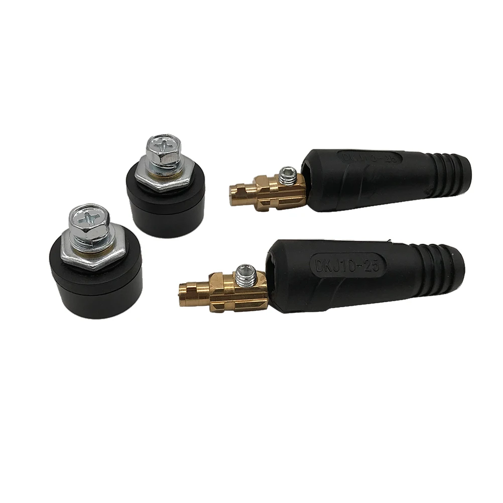 

4Pc DKJ10-25 Male Plug + DKZ10-25 Connector Welding Soldering Plug Fitting Quick Connector Welder Welding Equipment Accessories
