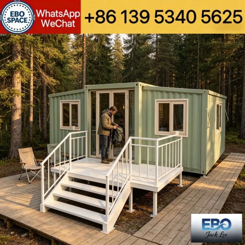 40ft Foldable Expandable Prefab Container House Complete Kitchen Furniture Mobile Tiny Villa For Holiday Rental