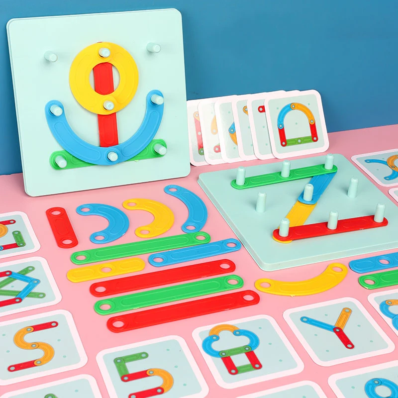 KNYYSECQ Creative Stacking Column Toy Set Game, Interactive Children's Geometry Matching and Assembly Game Festival Gift