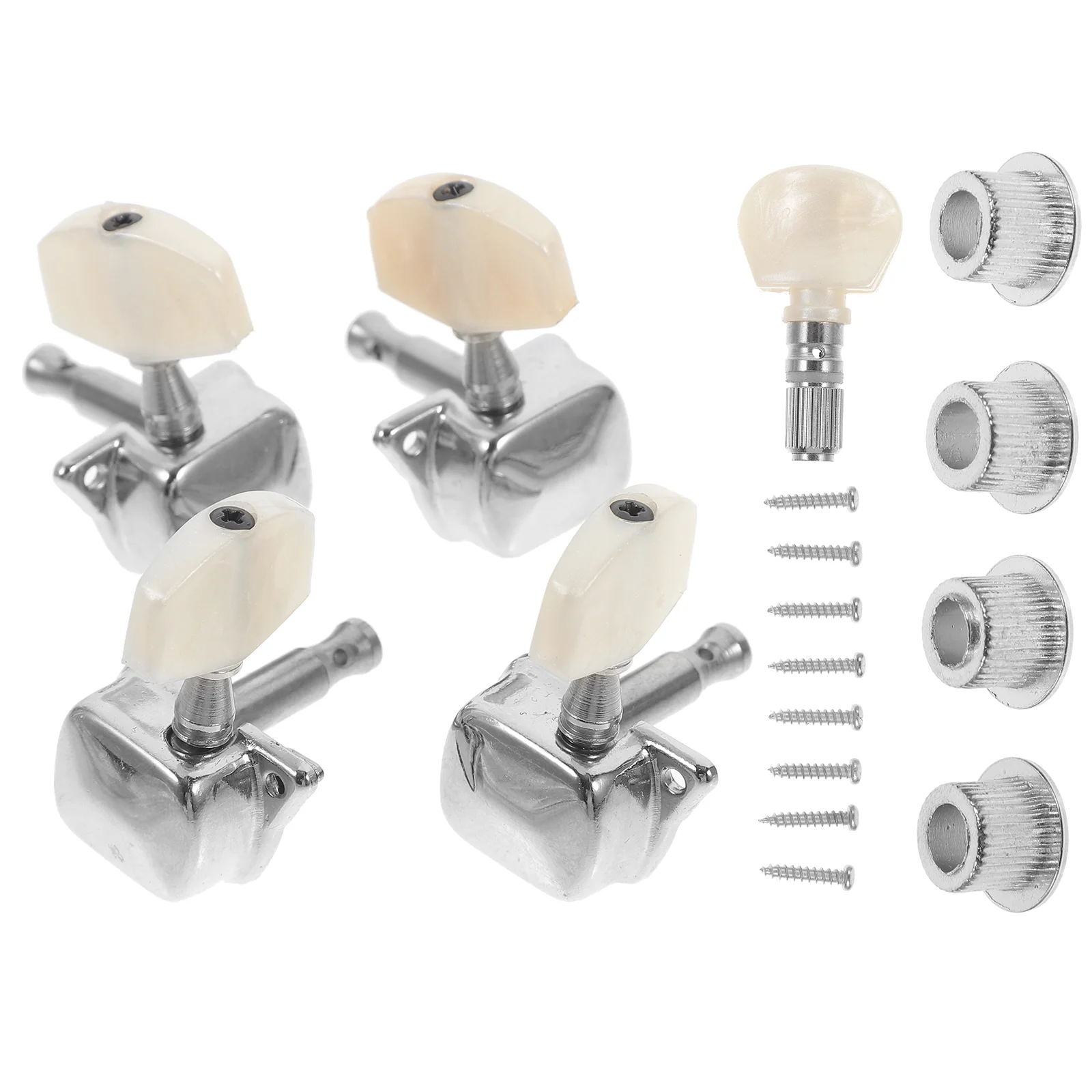 Banjo Knob Accessories Part Tuning Parts Metal Guitar Half Closed Acoustic Pegs Key Zinc Alloy Pvc Tuner