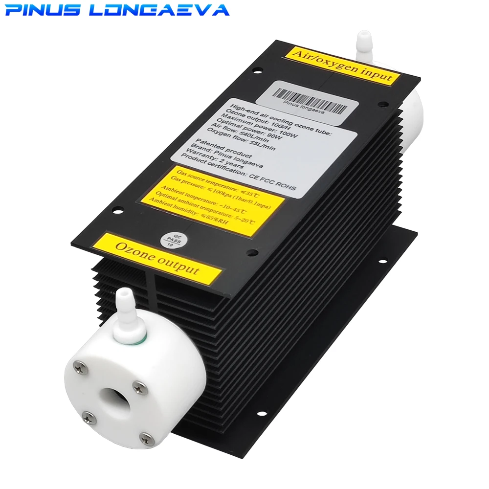 Tubo de ozono CE FCC ROHS 10G, piezas de generador de ozono, célula de ozono, tubo de cuarzo negro, solo tubo de ozono 10 g/h