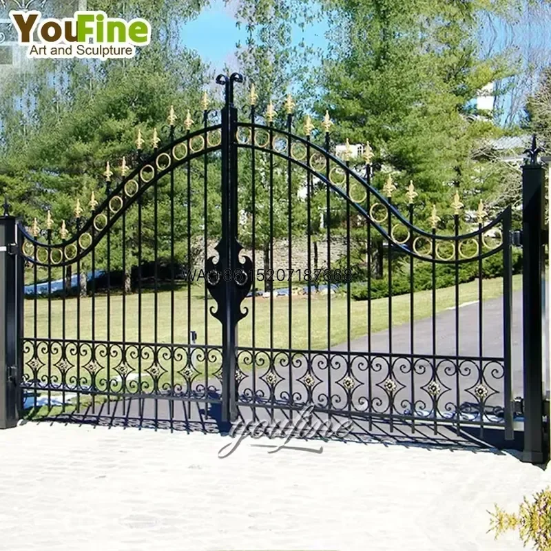 Wmwmnu for Galvanized Sheet Arch Design Wrought Iron Main Gate