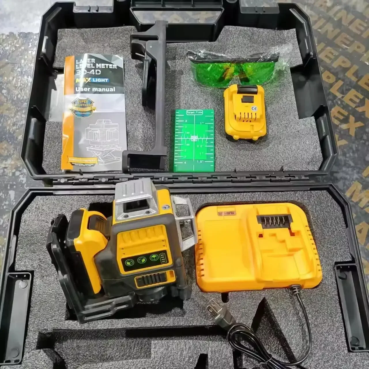 

【Hot】Factory La-ser Level Green Beam La-ser Cross 12 Lines Self Leveling 360 Degree Machine Tool 3d Auto La-ser Level