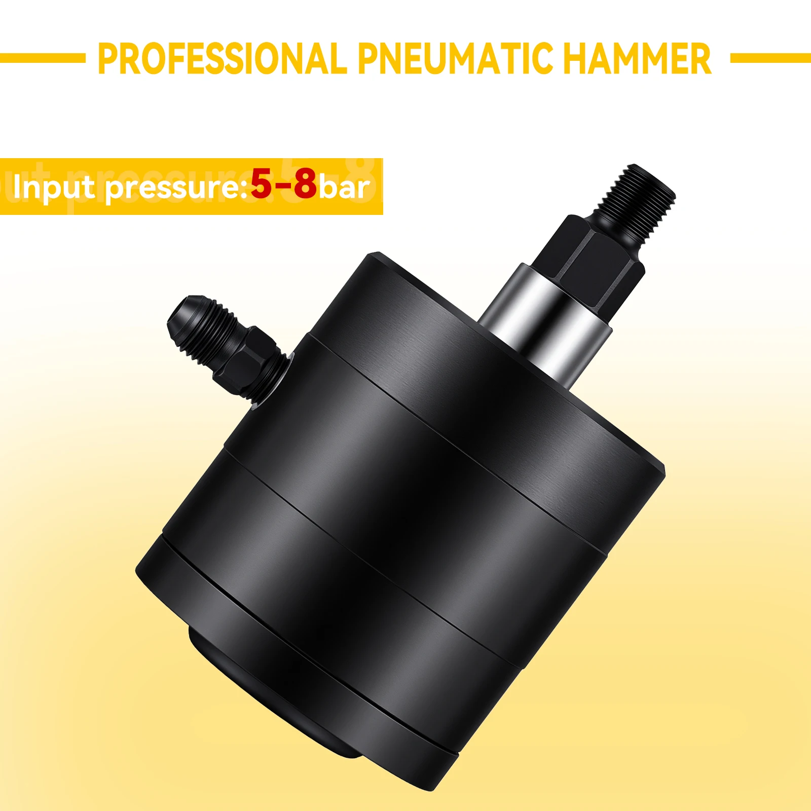 Podofo – Kit d'extraction d'injecteurs diesel pneumatiques 21 pièces, outil professionnel à vibration d'air pour dépose d'injecteurs avec boîte de rangement