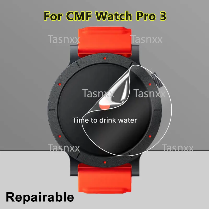 

Ультра прозрачная защитная пленка для экрана Nothing CMF Watch Pro 3 2, мягкая ремонтная гидрогелевая пленка из ТПУ с защитой от царапин - не стекло
