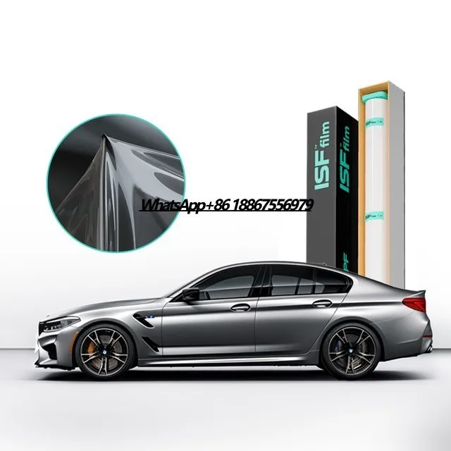 

ISF PR7 hydrophobic Self Healing Auto Covered Car Ppf Clear Invisible Anti Scratch Tpu Paint Protection Film For Model 3