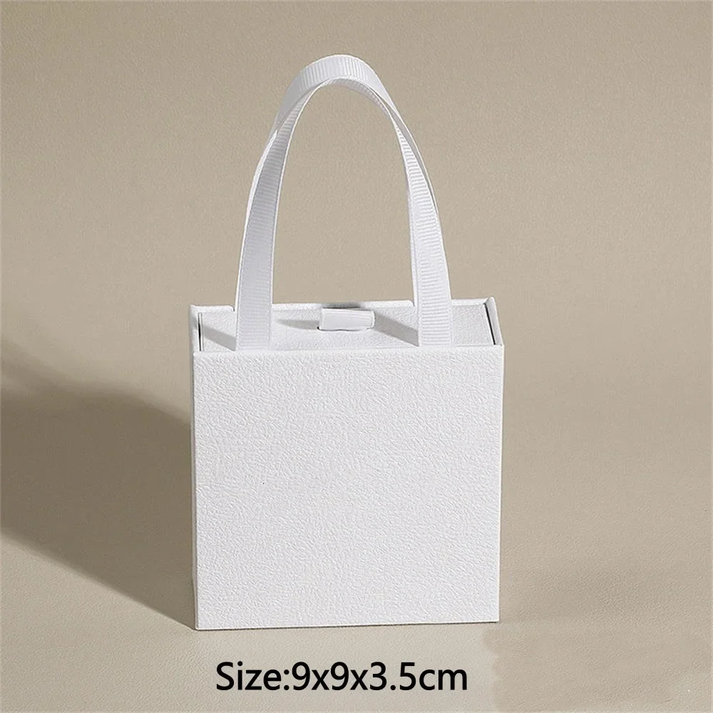Jewelry Box With Tote Bag for Earring Ring Storage