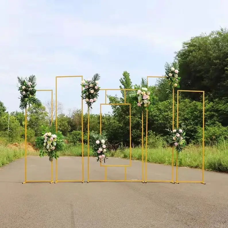 Imagem -02 - Decoração do Arco do Ferro Forjado para a Festa de Casamento Suporte Floral para a Cerimônia do Archway Decoração do Fundo para o Evento do Partido Escolha Seu Próprio