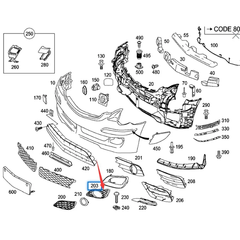 

1 пара новых высококачественных рамки противотуманных фар переднего бампера автомобиля 2518850523 2518850623 для W251 R350-ABQF