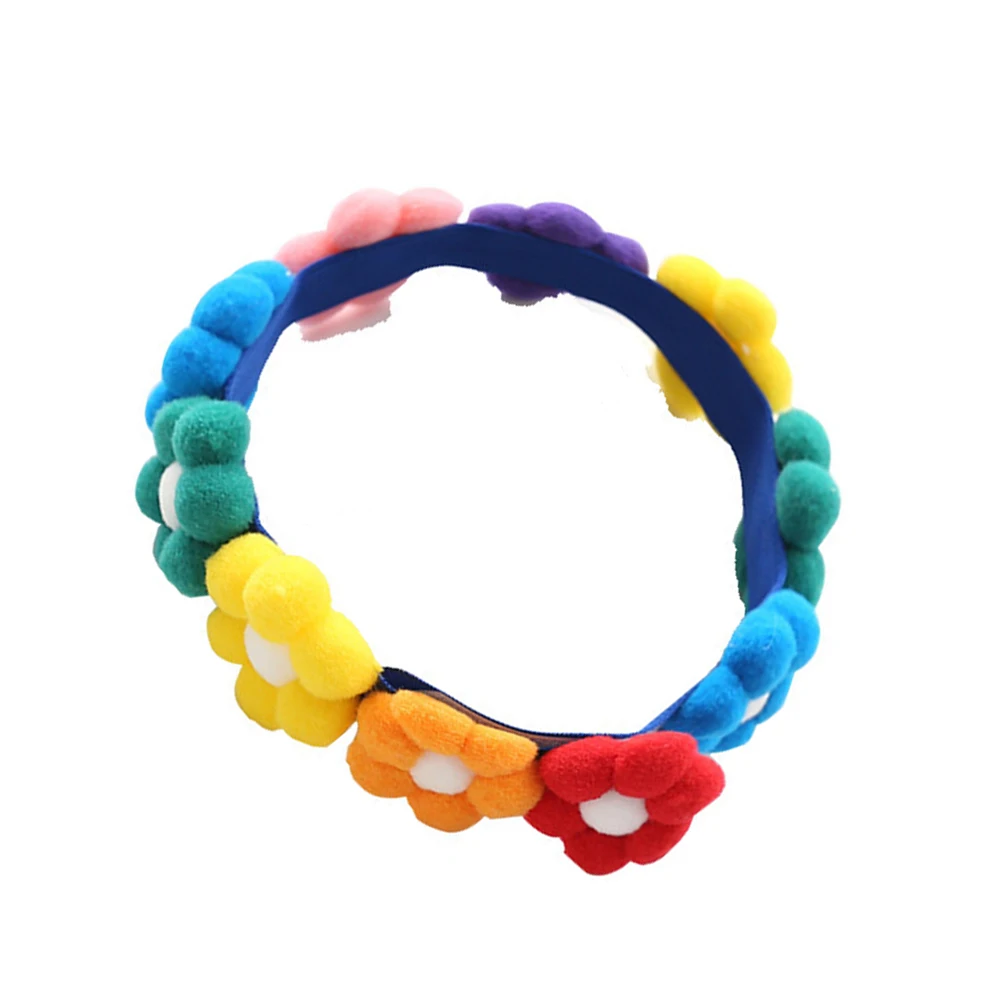 

Colorful Sunflower Collar For Cotton Dog Cat Neckchain Adjustable Washable Pet Supply Accessory