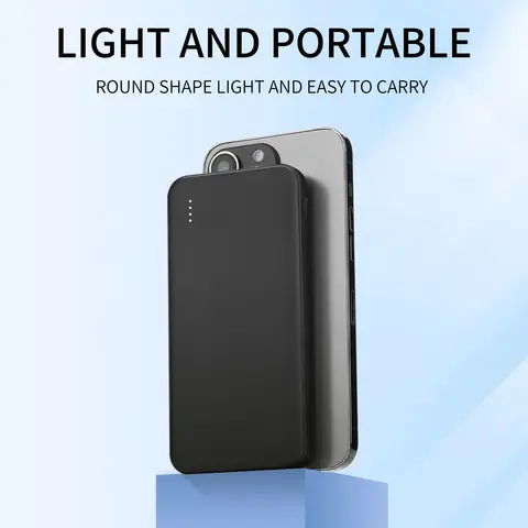 10000mAh bärbar powerbank, med LED-display, USB/Type-C/Micro-gränssnitt, USB-A-utgång, kompatibel med mobil digital utrustning 8 best sales powerbank för mobiltelefon - №5