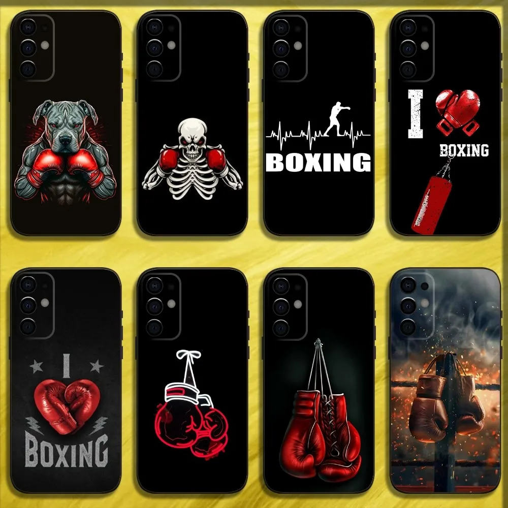 

Sport Boxing Gloves Phone Case For Samsung S24,S21,S22,S23,S30,Ultra,S20,Plus,Fe,Lite,Note,10,9,5G Black Soft Cover