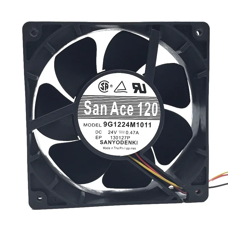 120*120*38MM SANYO SANYO 9G1224M1011 24V 0.11A 12038 12cm Double Ball Cooling Fan