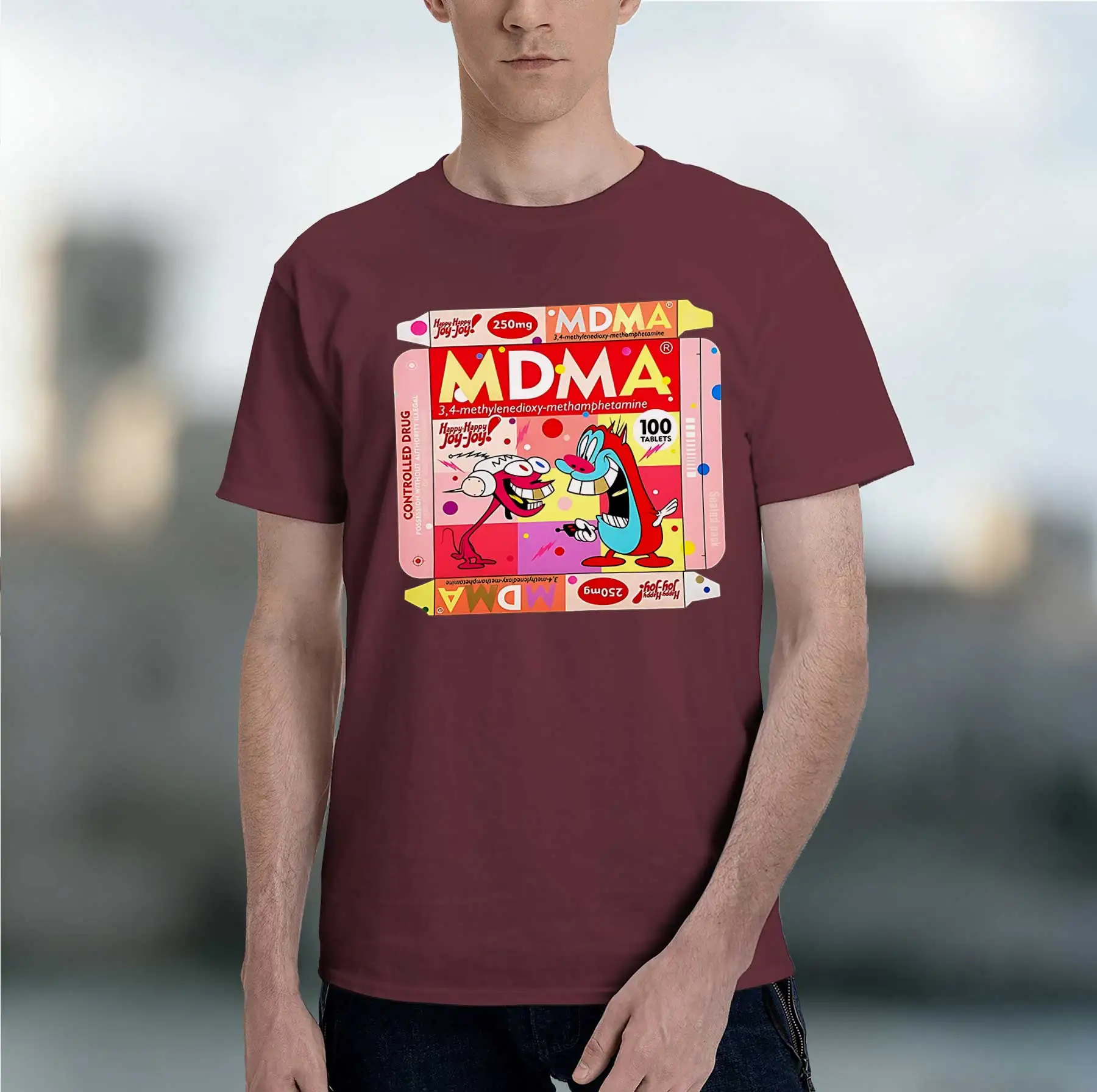 2026 new men's patterned printed short-sleeved T-shirt MDMA