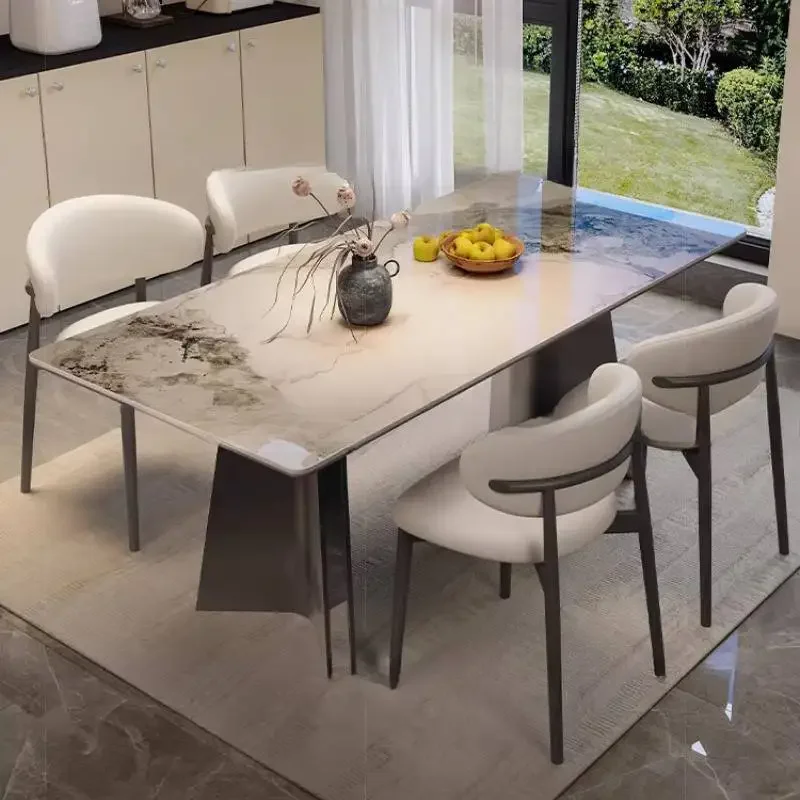 Style Items Dining Tables Chairs Space Decorations Expandable Modern Dining Tables Luxury Nordic Mesas Comedor Furniture Home