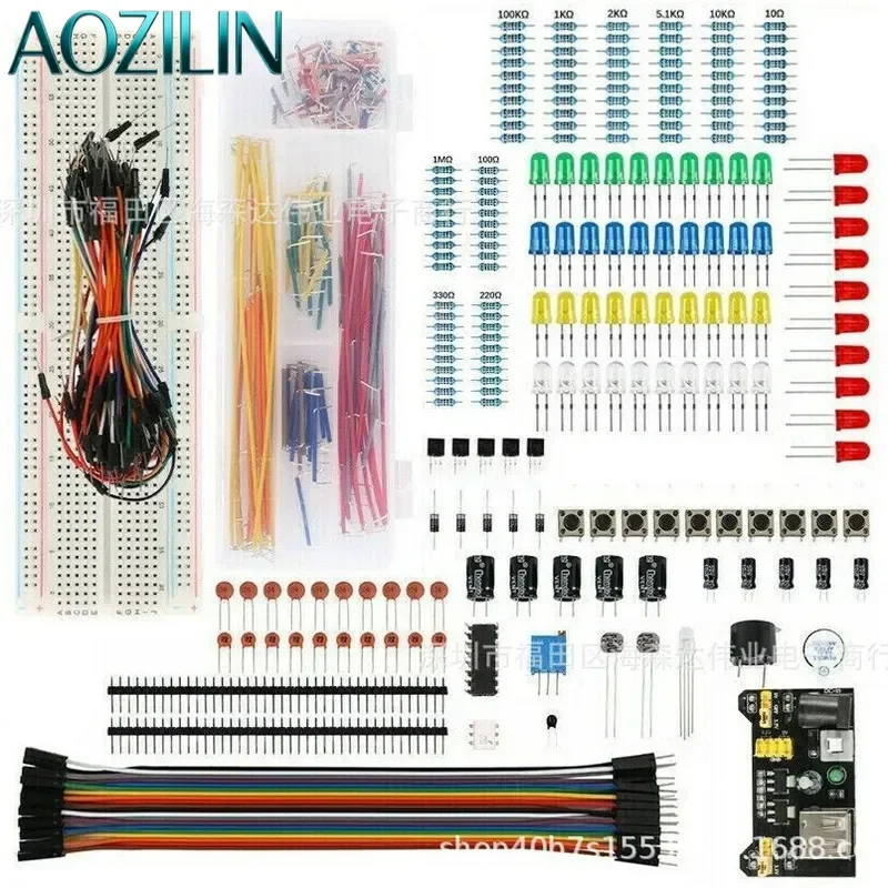 830 Hole Breadboard For UNO R3 Component Pack Starter Kit Compatible With 2560 UNO Electronic Prototype Board DIY Learning