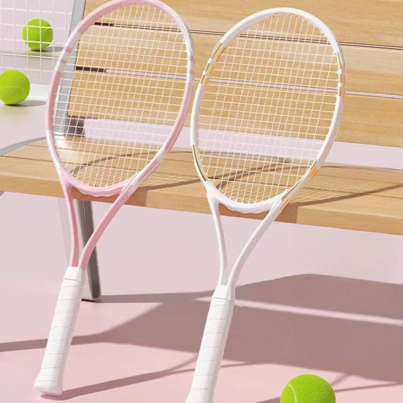 

‌Tournament Ready Carbon Fiber Racket,Anti-Tangle Groove String Technology,All-Age Training System,Dual-Use Kit College Students