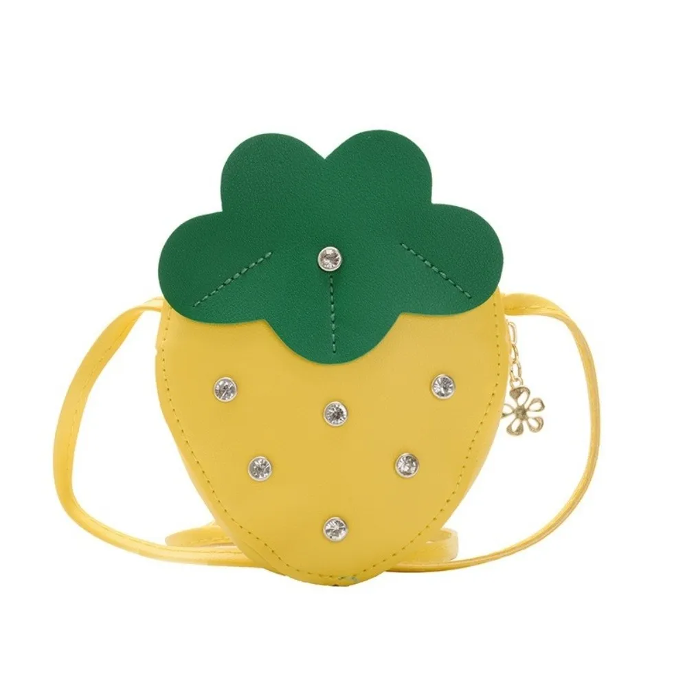 Kawaii Strawberry Children Small Bag Versatile Cute Little Girl Crossbody Bag Kids Handbag Zero Wallet Shoulder Bag Gift