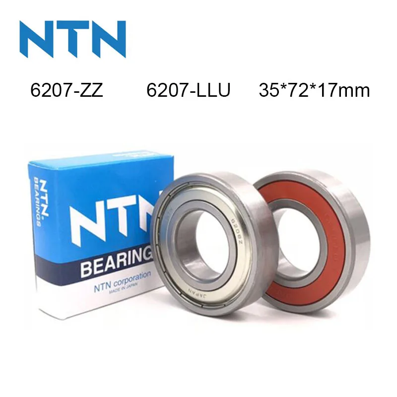 

100% Original Japan NTN Bearing 1Pcs 6207-ZZ 6207-LLU ABEC-9 Ball Bearing 35x72x17mm High Speed Deep Groove 6207 Ball Bearing