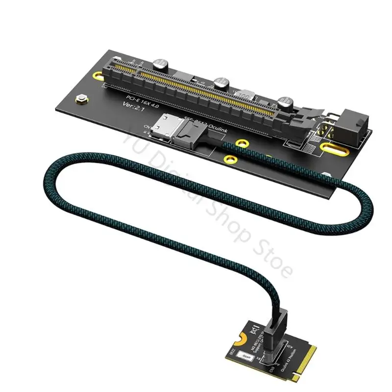 96BA PCIE4.0 X16 to M.2 Adapter Card Flexible Extension Cable Converter