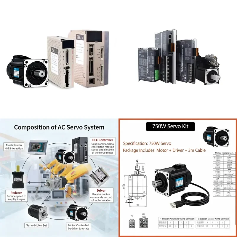 for Servo Motor Single Phase 400W Integrated No Brake Horizontal Use 3000 RPM