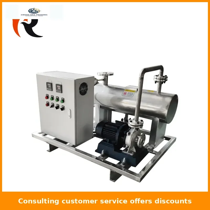Electric Industrial Heating Equipment with Pumps Skid-Mounted Pipe Heaters