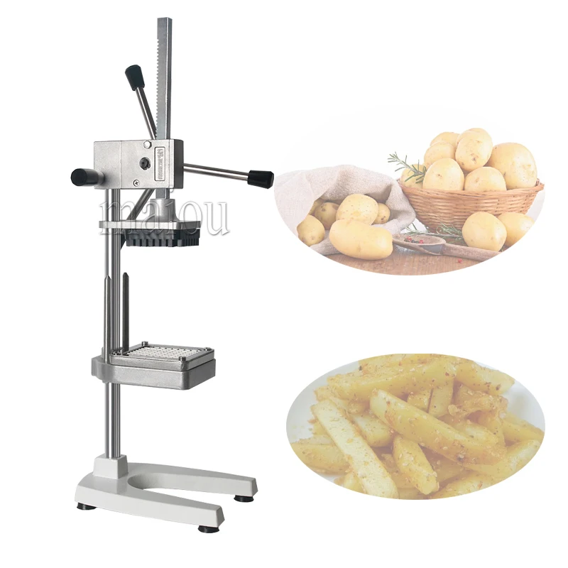 

Vertical Manual French Fries Cutter Machine Potato Slicer Chip Cutter With 3 Blades Vegetable Fruit Cutter Kitchen Tools