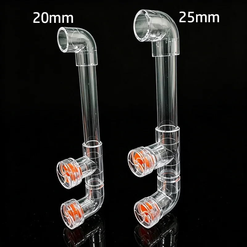 Transparent Auto-Rotating Fan Kit For Aquarium Water Outlet Tube Accessories Fish Tank Outlet Aquarium Filter Screen Accessoriy