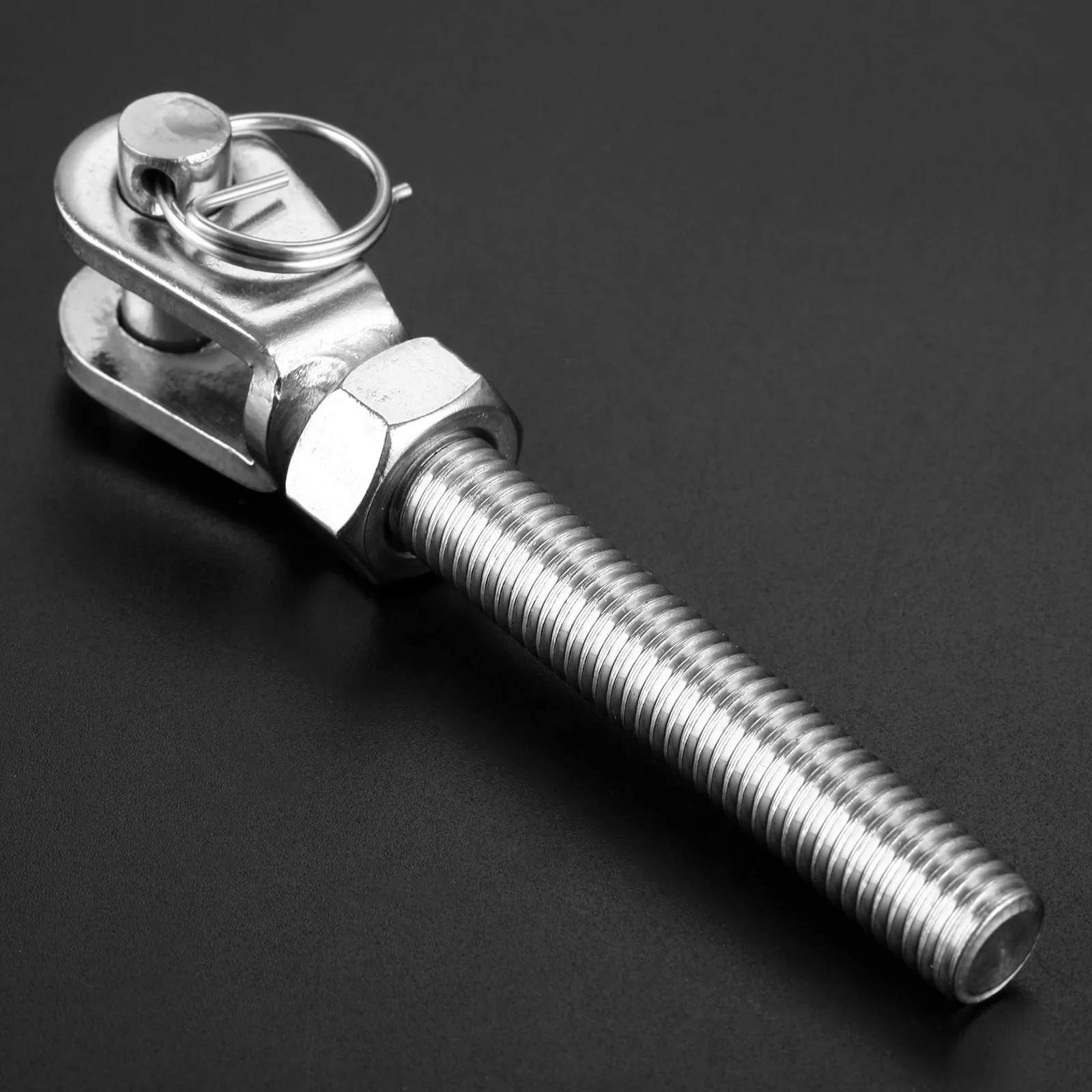 Marine Stainless Steel Jaw Open Bolt Nut Turnbuckle Rigging Screw Rowing Boats Rope Cable Length Tension Adjust M5 M6 M8 M10 M12