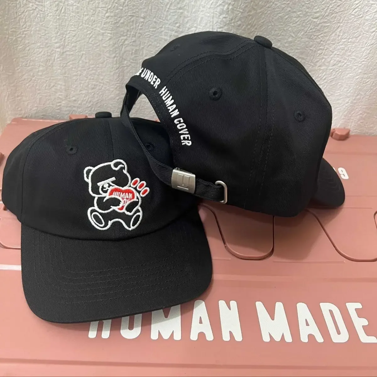HUMAN MADE x UNDERCOVER Bear 6Panel Cap Heart Logo Embroidery Unisex Sun Baseball Hat 2026 Streetwear