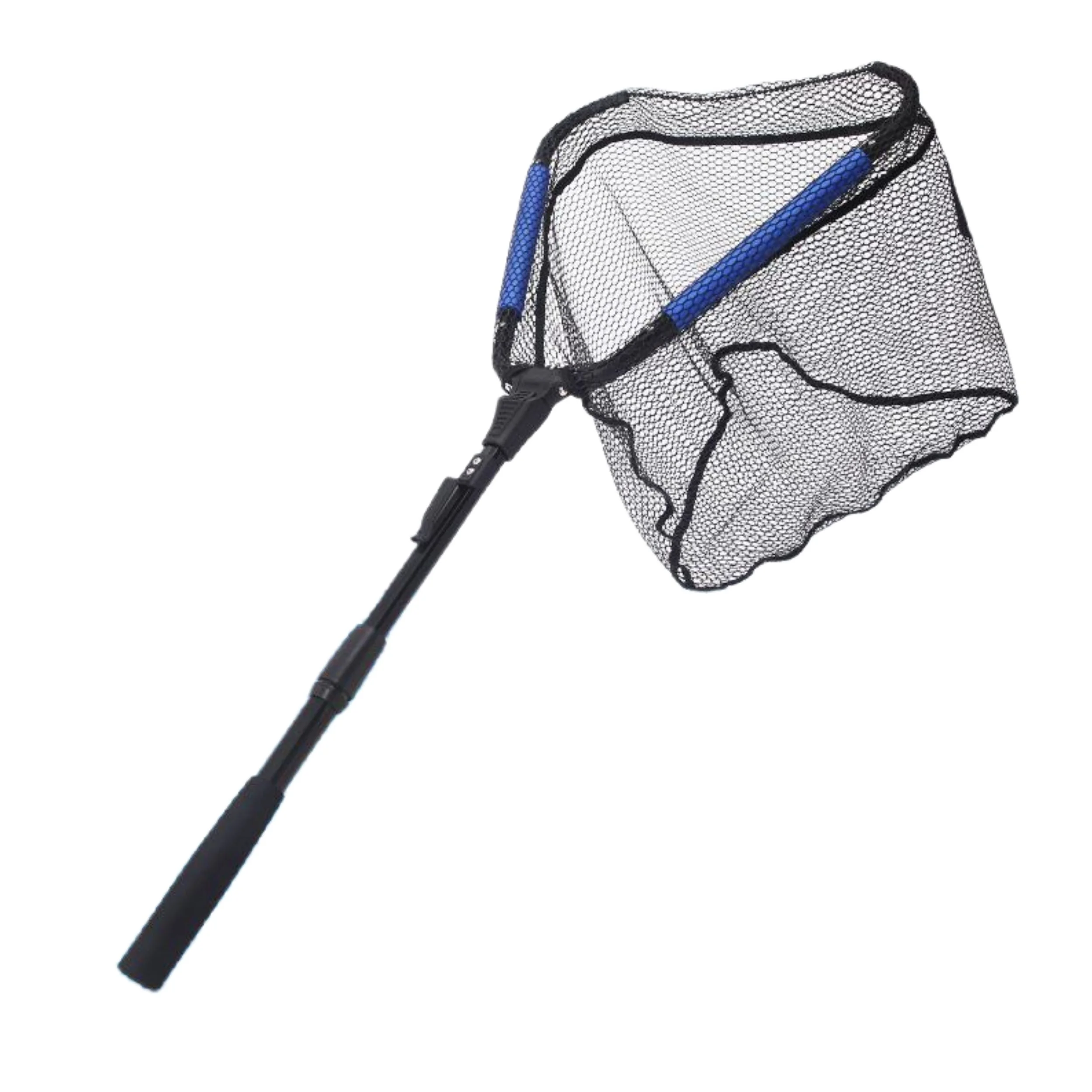 

90cm Foldable Telescopic Triangular Fly Fishing Net Aluminum Alloy Retractable Catching Fish Floating Landing Lure Fishing Net