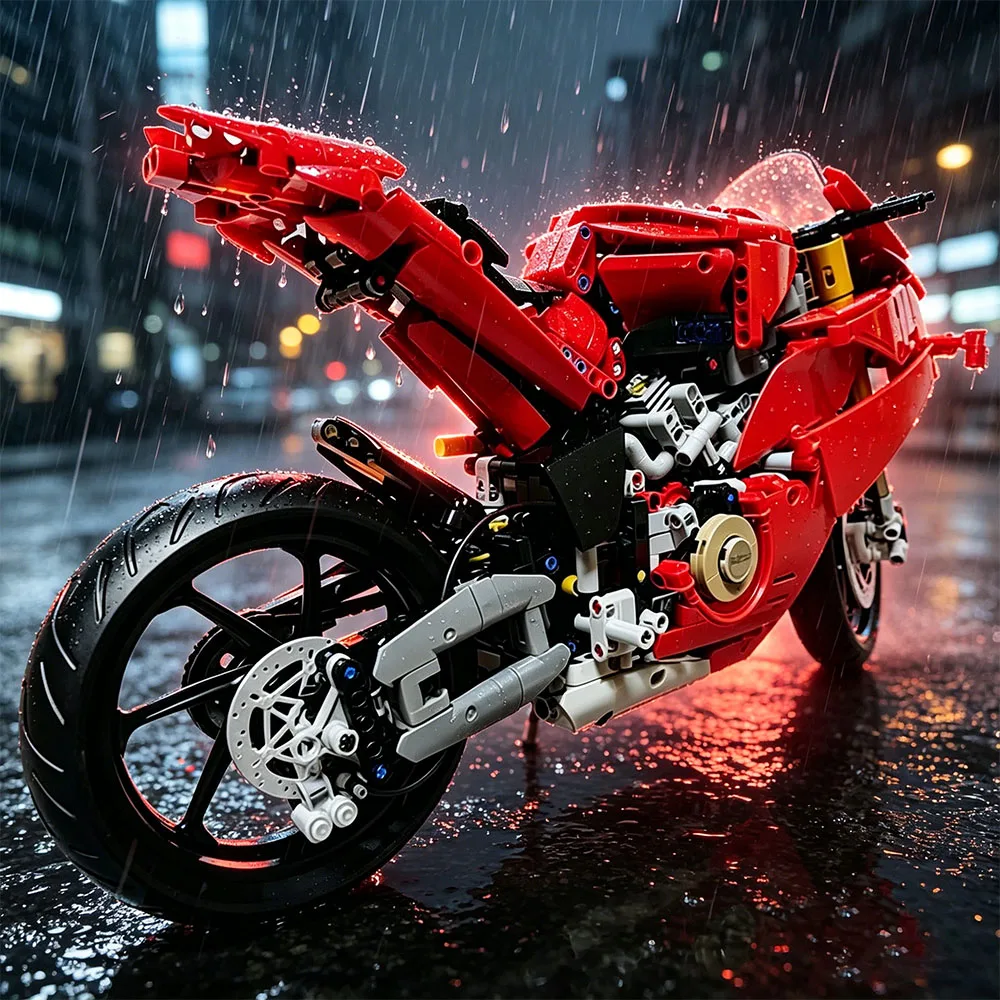 

Набор строительных блоков MOC 1603PCS Technical Red V4 Mechanical Series, подарок на Рождество и праздники