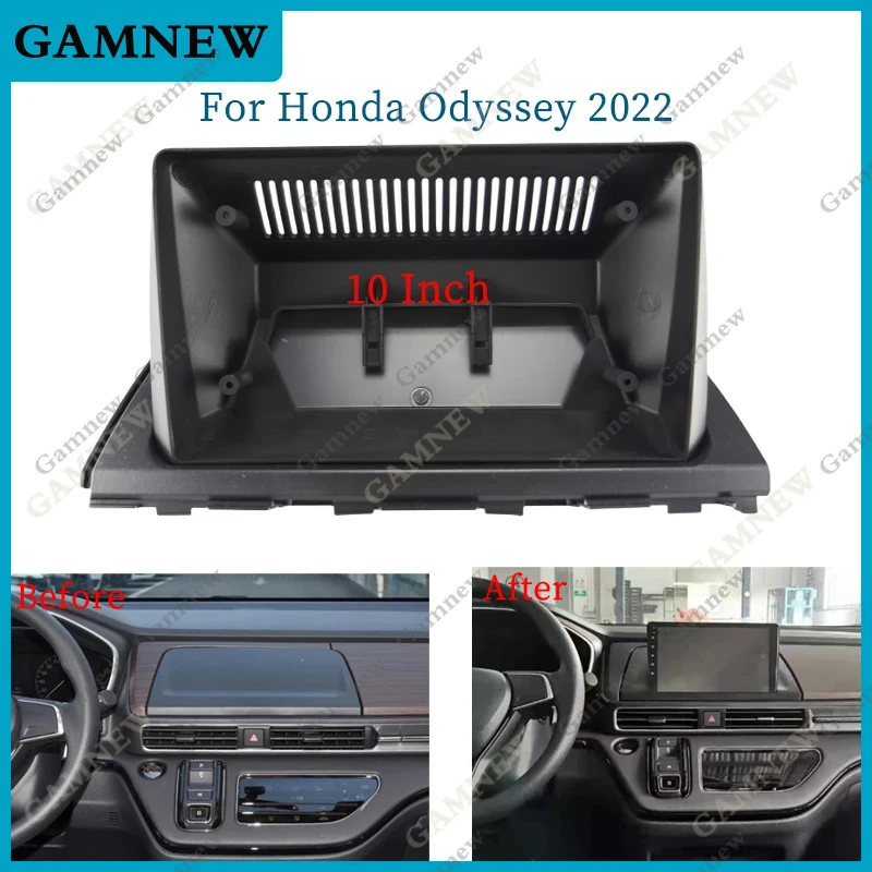 

10-дюймовый автомобильный рамочный адаптер, декодер Canbus Box для Honda Odyssey 2022, Android-радио, комплект панели для крепления приборной панели