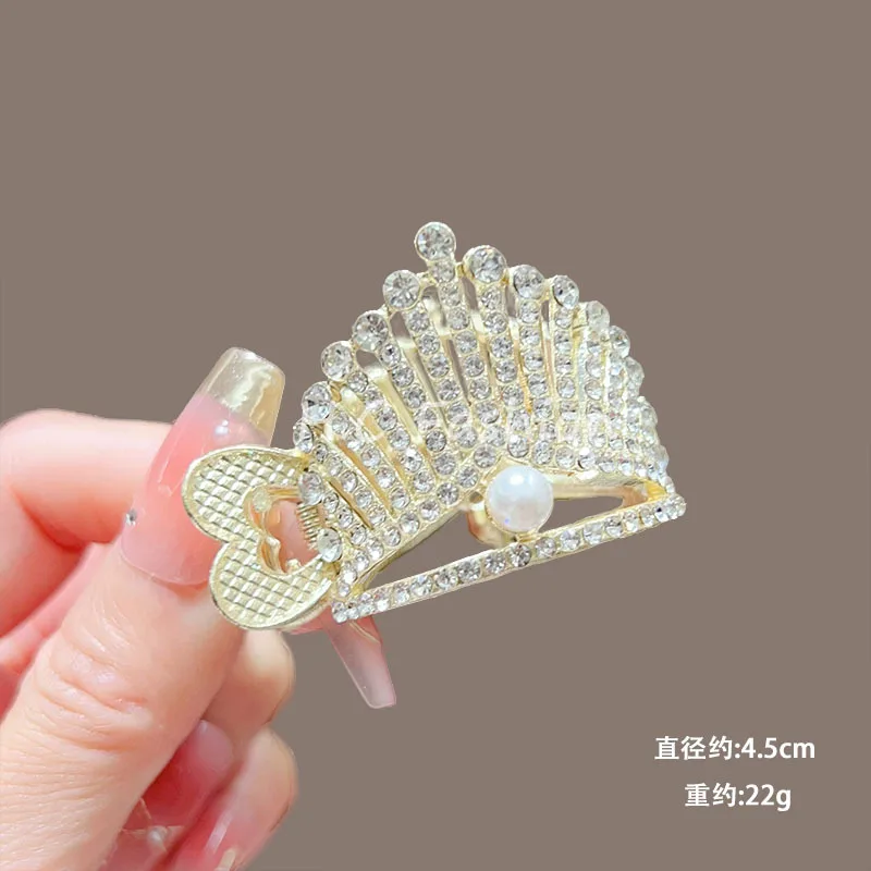 

Pearl High Ponytail Clip Anti Collapse Fixing Artifact Ponytail Clip Hairpin Women's Summer Meatball Head Claw Clip Hairpin