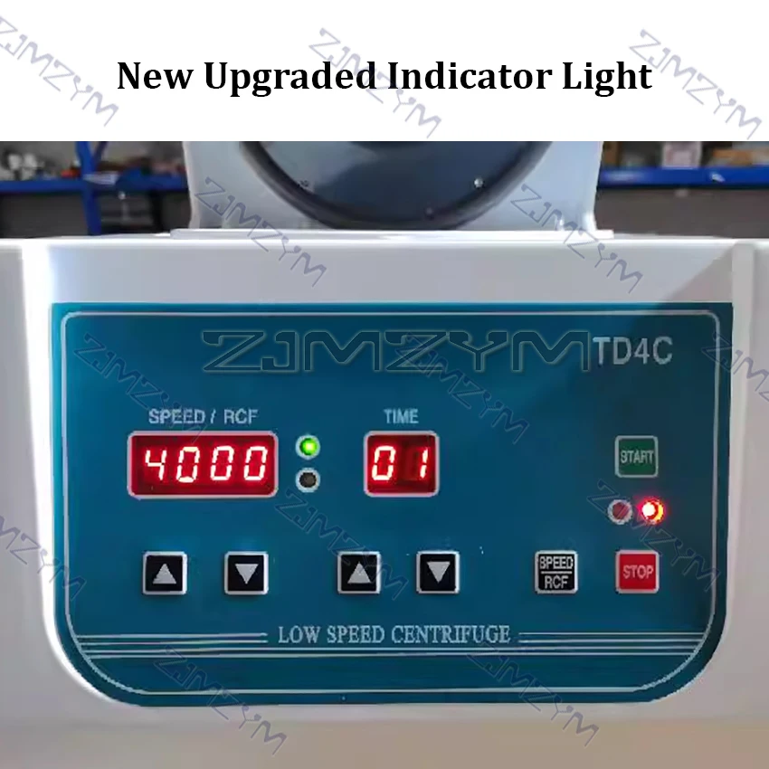 TD4C Laboratory Centrifuge Electric Low Speed PRP Centrifuge Digital Display Desktop Centrifugal Machine 0-4000RPM Adjustable