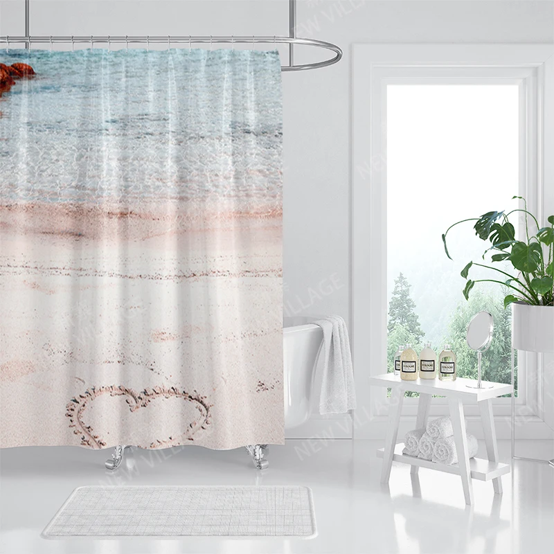 Waterproof fabric shower curtain Bathroom curtain accessories 180x200 Bath curtain for shower 240*200 nordic boho decor 240x200