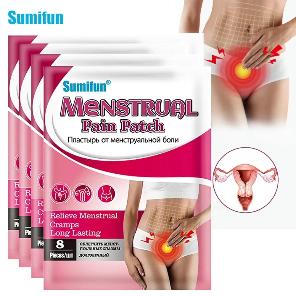 

8~32pcs Menstrual Cramps Patch Dysmenorrhea Period Pain Relief Warm Uterus Abdomen Women Menalgia Uterine Health Care Stickers