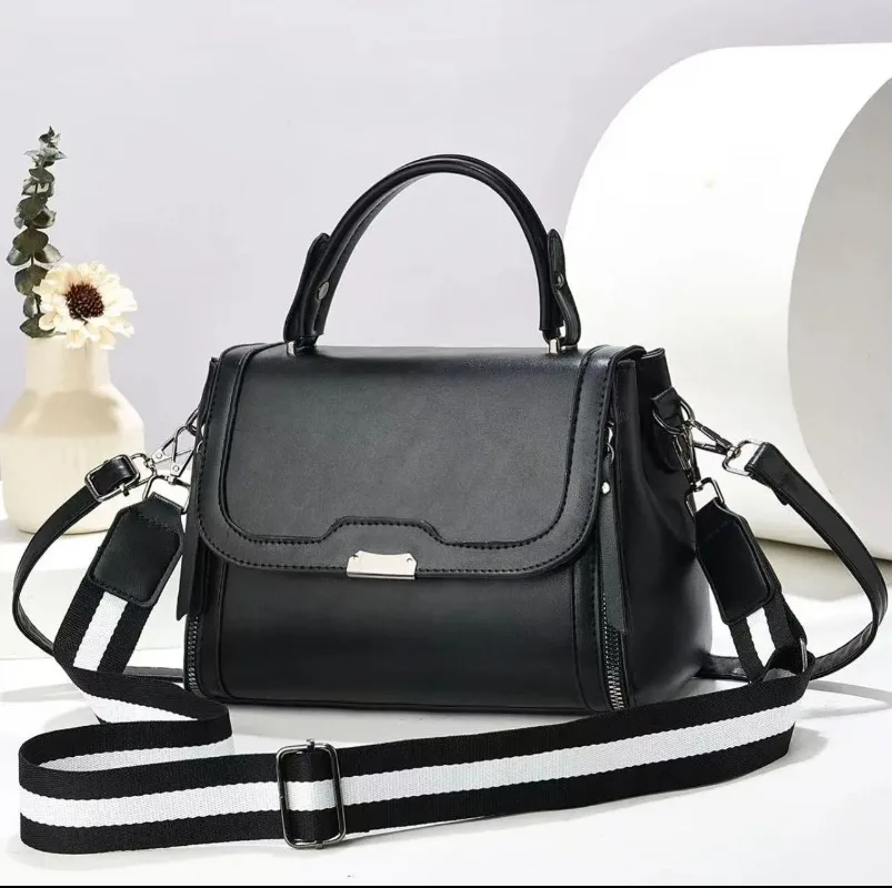 

High Quality Soft Leather Crossbody Bags for Women Vintage Luxury Purses and Handbags Designer Brand Ladies Shoulder Sac