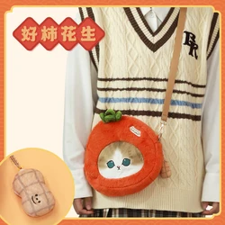 Original Mofusand Shark Cat Peripherals Anime Bags Persimmon And Apple Series Messenger Bag Cartoon Bag Christmas Birthday Gifts