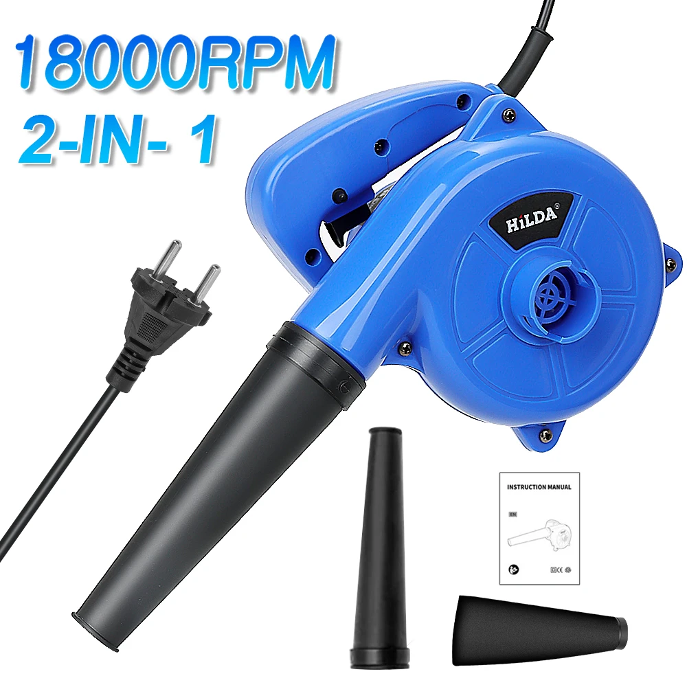 HILDA 1000W Air Blower Computer Cleaner Portable Electric Air Compressor Dust Collector Home Improvement and Tools Appliances