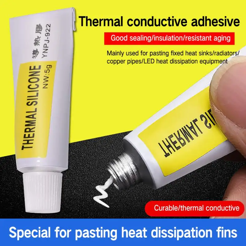 1/3/5PCS 1-Thermal Pads Conductive Heatsink Glue 5g Plaster Viscous Adhesive Glue For Chip VGA RAM LED IC Cooler Radiator