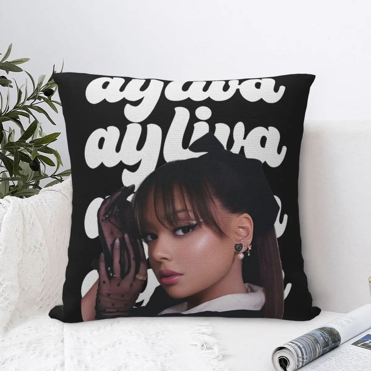 

Поп-певица Ayliva In Liebe наволочки Чехлы для подушек Потрясающая наволочка с декором на молнии для дома 45x45 см