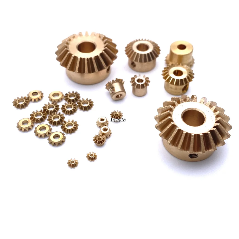 1:1 Precision MINI Bevel Gear 0.3/0.4/0.5/0.8/1M 90-Degree Transmission Brass Model Static Change Accessories