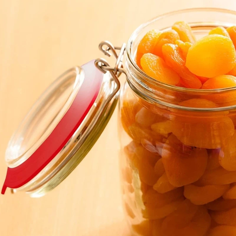 CPDD 20 pacotes anéis vedação borracha para tampas frascos conserva, selos silicone à prova vazamento