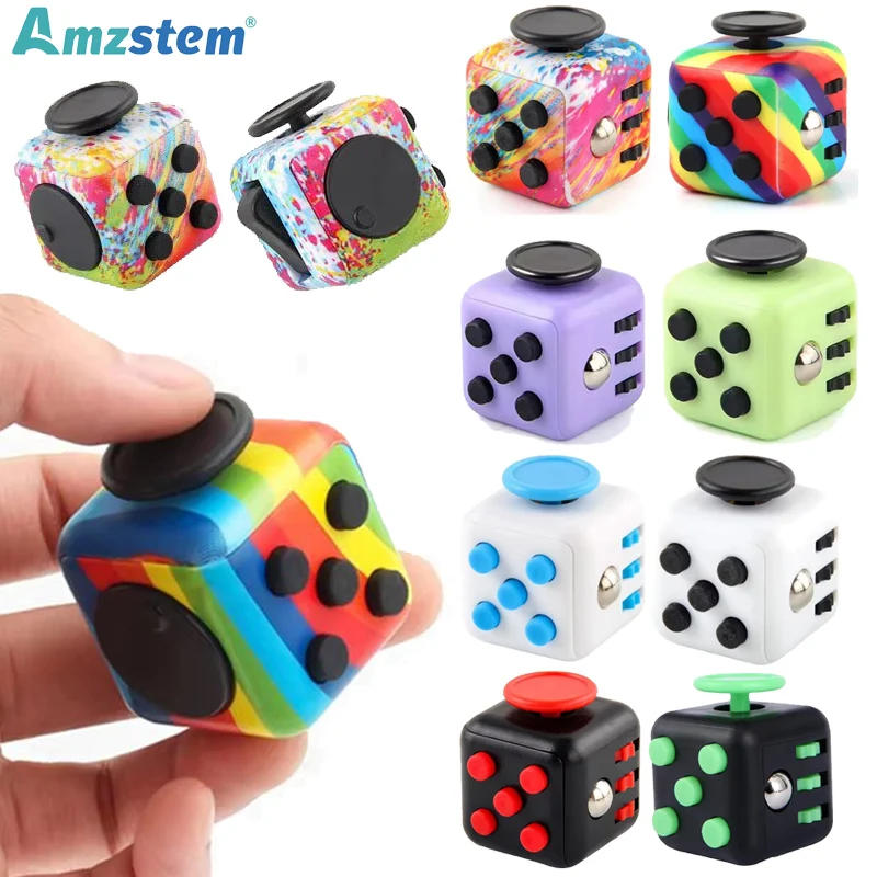 Fidget Cube antystresowy ręczny Spinner zabawka dekompresyjna dla autyzmu ADHD niepokój zabawki sensoryczne dla dzieci dorośli zabawki antystresowe