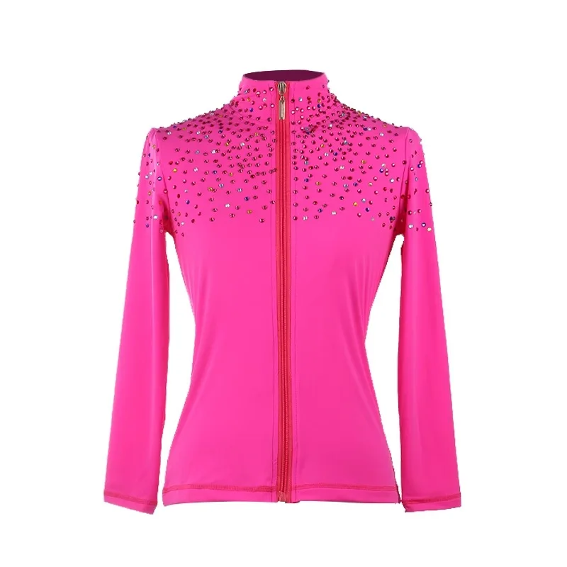 customized figure skating training suit set girls' ice skating suit for girls women tops with plush hip protection pants skirt
