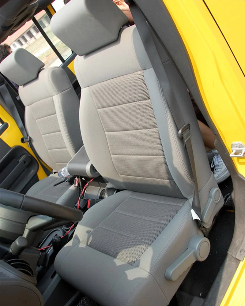 

Cowhide & PVC Leather Seat Covers for Jeep Wrangler Rubicon Unlimited Sahara Seats Cover for Car Accessories 2&4 Doors 2007-2018
