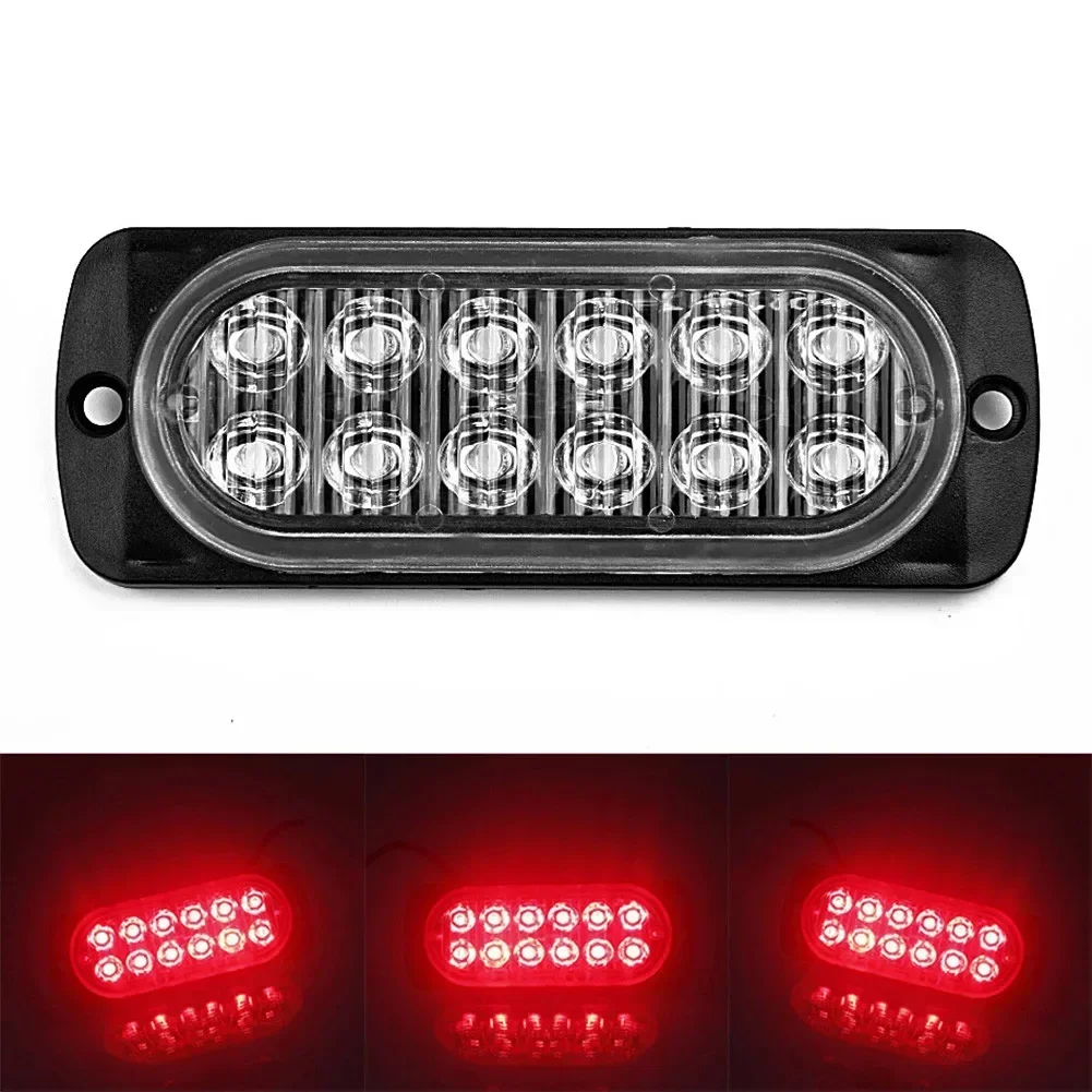 Car Trucks Safety Urgent Working Fog Red Light Lamp 12V~24V 36W  Anti-Collision Taillight Brake Braking Warning Lamps