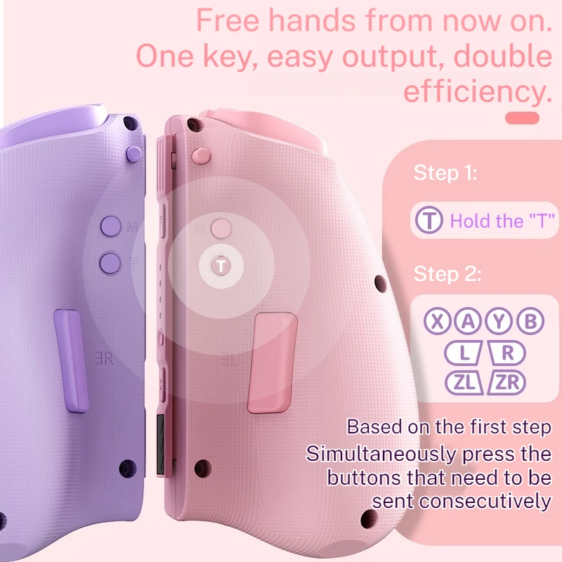 Candy Pop GamePad for Switch / Turbo Auto-fire One button to wake up Six-axis somatosensory Colorful RGB Light E-sports Games